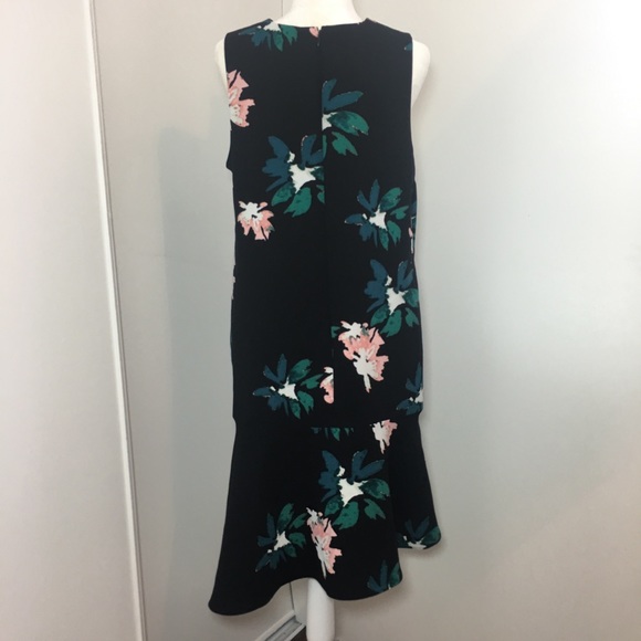 Who What Wear Floral Sheath Dress Asymmetrical J13 - Picture 7 of 7